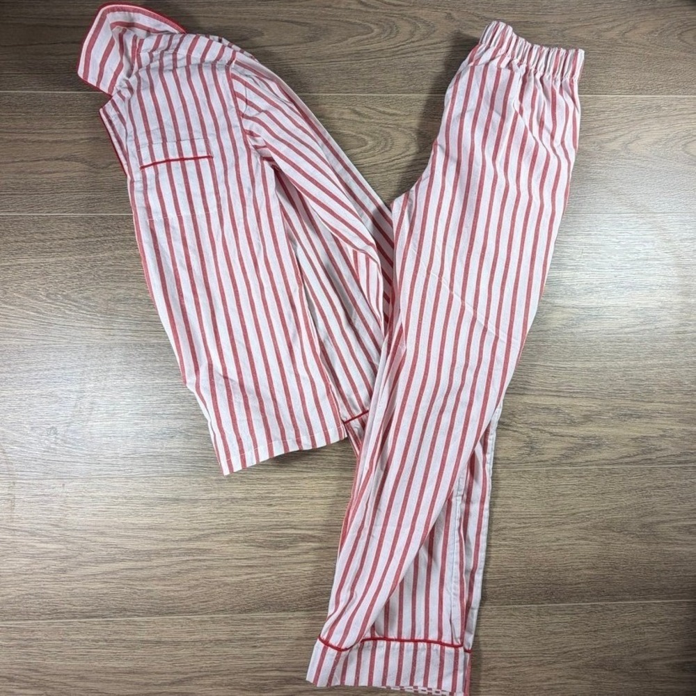 Crewcuts Kids Red White Striped Pajama Pants XL 12-14 Holiday Sleepwear Preppy